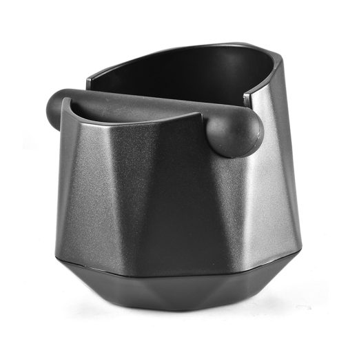 נוק בוקס (קופסת דפיקה, פח ריקון) לקפה, פלסטיק שחור, עגול ומצולע