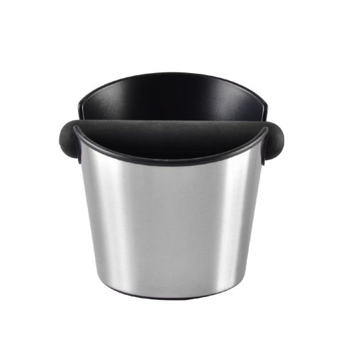 נוק בוקס (קופסת דפיקה, פח ריקון) לקפה, מתכת ופלסטיק , עגול