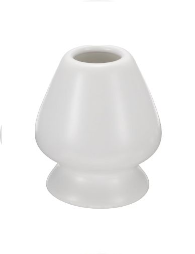 מעמד קרמיקה לבן מט למקציף מאצ'ה