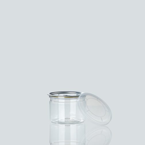 צנצנת פט גלילית שימורים 360 מ"ל