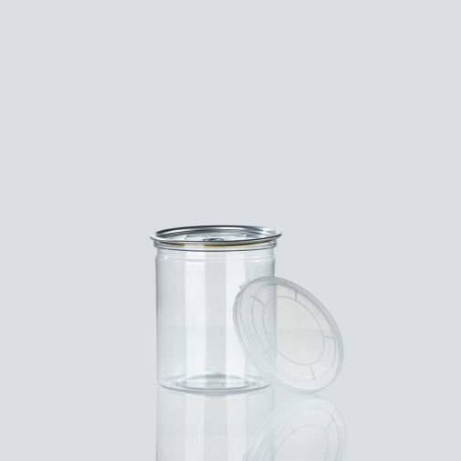 צנצנת פט גלילית שימורים 750 מ"ל