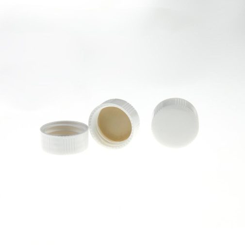 פקק 24 לבן סגור עם ספטה PTFE